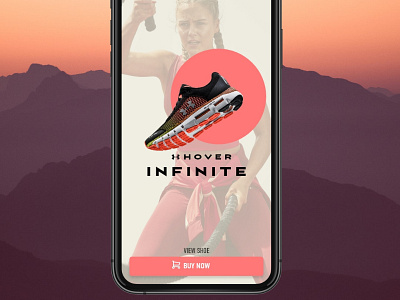 under armour Sneaker App Concept app design ios ui underarmour ux vector