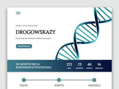 Drogowskazy - Website of Conference conference event graphic design hero image illustraion interaction landing page landingpage ui user interface ux website