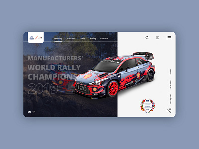 Hyundai Motorsport WRC app css design graphic design rally ui ui design user interface ux ux design web web design website wrc