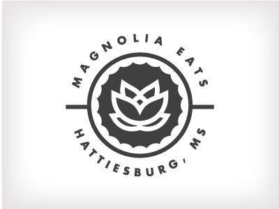 Magnolia Eats hattiesburg logo magnolia