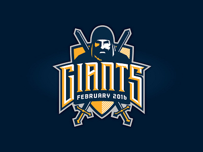 Giants bevels faith giants goliath illustrator logo outage sermon series shield sports sword