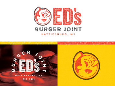 Ed's Burger Joint (Revamp) brand burger joint burgers eds hattiesburg identity mississippi