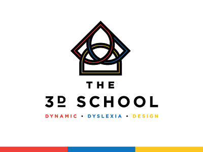 The 3D School • Petal, MS dyslexia dyslexia school education identity logo