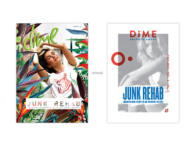 Dime Entertainment Layout Update branding identity journalism layout local journalism magazine layout