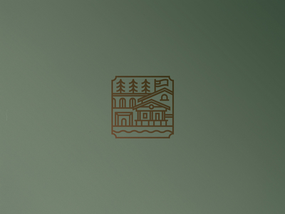 Small Town 1 edp gradient icon identity line small town