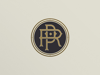 PR - 02 badge diamond fancy fancy pants gold gradient laurel mississippi monogram old money seal swanky