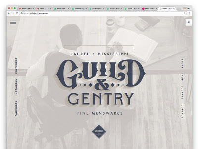 Guild & Gentry Landing Page