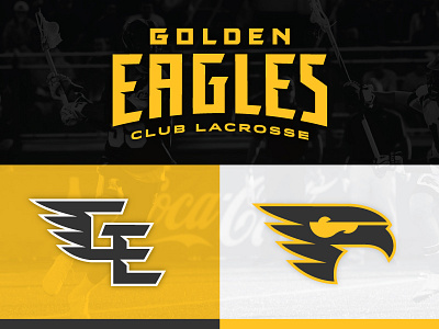 USM Men's Lacrosse golden eagles identity lacrosse logo rec sports sports usm