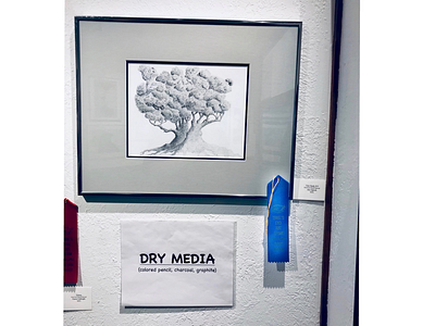 "Tree Study No. 15" (2019) artshow graphite pencil mywork sketch trees