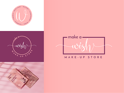 Make a Wish - Make-up Store branding design icon logo