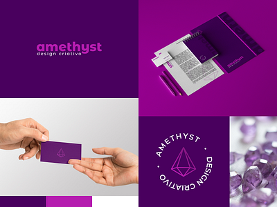 Amethyst Design branding brazil design graphic design logo visual identity