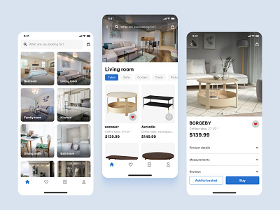 Furniture Shop Mobile App app design figma furniture furniture shop mobile app ui ui design user interface