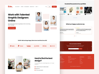 Sribu Landing Page design figma ui ui design user interface web design