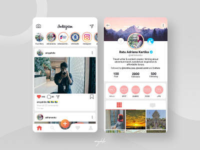 Instagram Redesign Concept app figma instagram redesign social media ui ui design