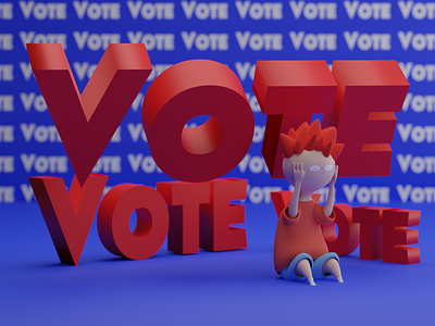 vote, vote. and please vote! 3d 3d art artist blender blender 3d blender3d cgart modeling voting