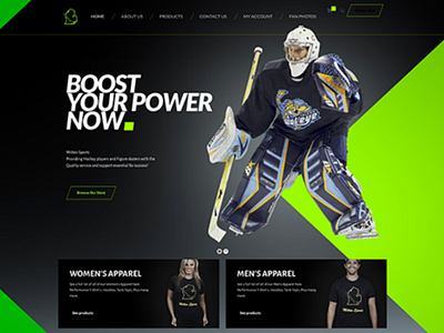 Mitten Sports apparel design michigan shop sports store website