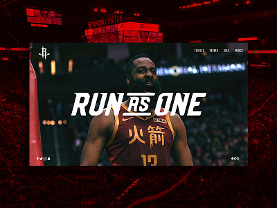 Houston Rockets basketball branding dailyui dailyui 003 dailyuichallenge design ui ux