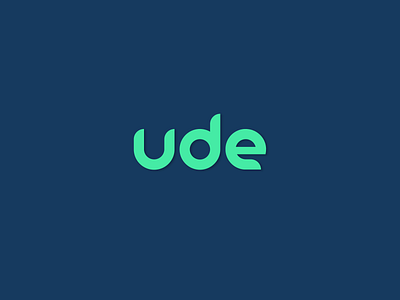 UDE - Logo branding design logo minimal typography vector