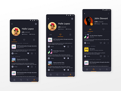 User Profile - wavys app dailyui design ui ui design ux