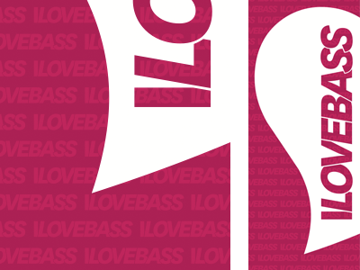 Final I Love Bass Banner banner ilovebass pink print