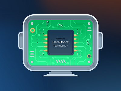 Inside Datarobot chip data science datarobot illustration