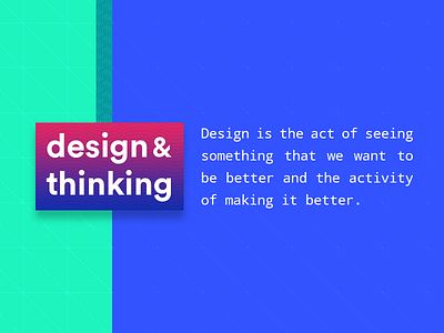 Design & Thinking design design thinking philosophy thinking typography