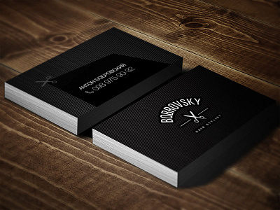 Bobrovsky bobrovsky business card design hair stylist logo mutdiz silk screen