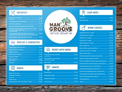 Man'Groove Menu design mangroove menu mutdiz