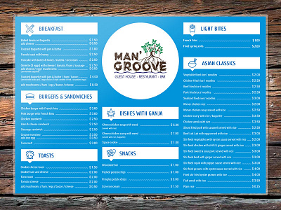 Man'Groove Menu design mangroove menu mutdiz