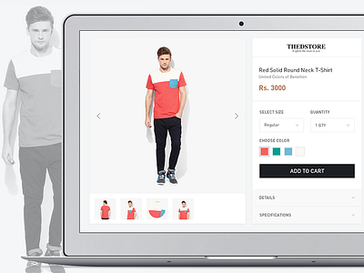 Product Detail - Flit boutique clean discovery ecommerce product detail store ui ux website