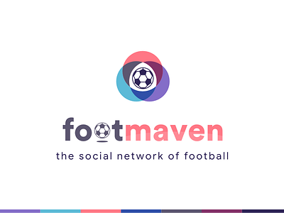 Footmaven Logo brand branding football footmaven identity logo logotype social