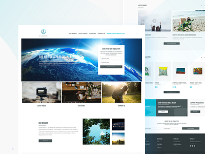 Landing Page - Peacemaker's Life clean design experience interface ui ux web website