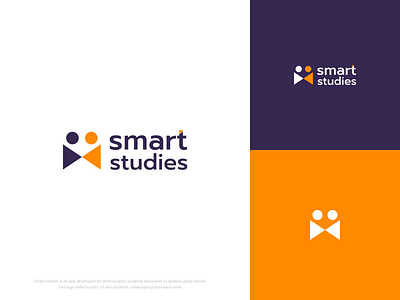 Smart Studies Logo Design branding clean design icon logo logotype smart studies typography vector