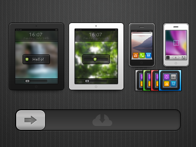 iUnits black cloud download ipad iphone ipod iunits nano pixel pixels slide slider small white