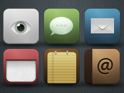 Revereor Preview address book calendar cydia eye icon ipad iphone mail message note notes theme