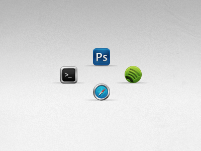 Icons icons photoshop safari set spotify terminal