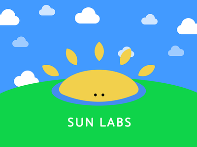 Logotype for Sun Labs Nordic cloud illustration logotype sun