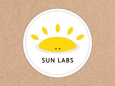 Sun Labs - Custom Label branding carton marketing sticker stickermule stickers sun