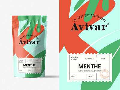 Avivar® - Coffe packaging design coffee colorful design illustration logo mexico minimal packaging tea