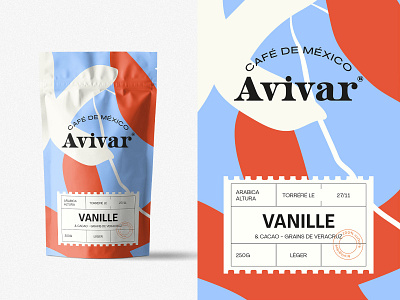 Avivar® - Coffe packaging design coffee colorful design illustration logo mexico minimal packaging tea