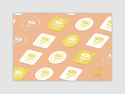 Brand Stickers - kawa brand design brand identity logo logodesign sticker uidesign uxdesign