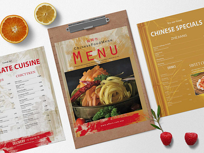 Sushi Bar Chinese Menu Design