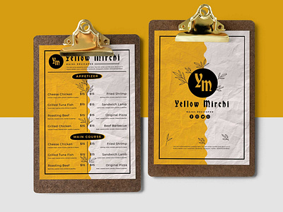 Catering Food Menu Design