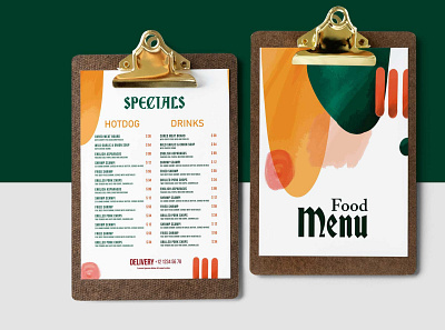 Colorful Menu Design design menu psd