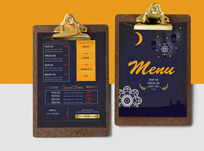 Arabian Nights Menu PSD Design design menu design psd