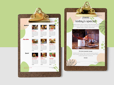 Fast Food Burger Menu PSD Design