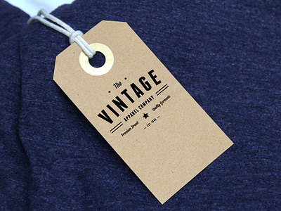 Free Fashion Chothing Label Tag Mockup