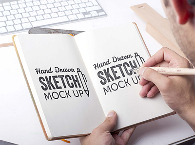 Free Hand Drawing Sketch Mockup download mockup mockup mockup psd mockups psd