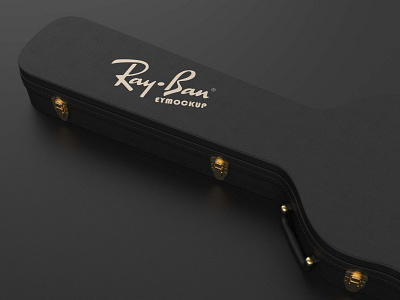 Free Guitar Box Logo Mockup box download mockup logo mockup mockups psd