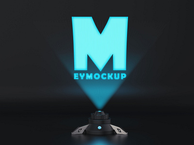 Free SciFi Hologram Screen Logo Mockup download mockup mockup mockup psd mockups psd